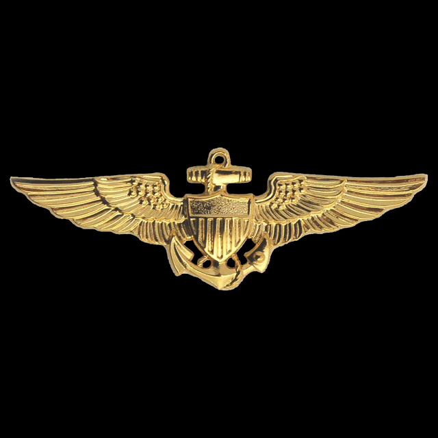 HAT PIN - Pilot Wings, Miniature, Gold - HAL-3 Seawolf